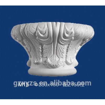 lively strong white Gypsum Column/pillar Head